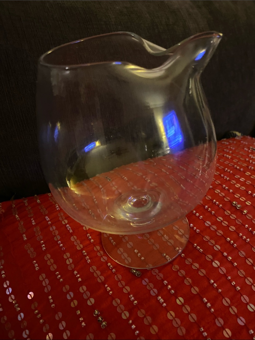 Huge Cognac Glass With Spout New